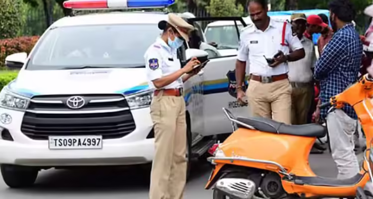 telangana TRaffic challans