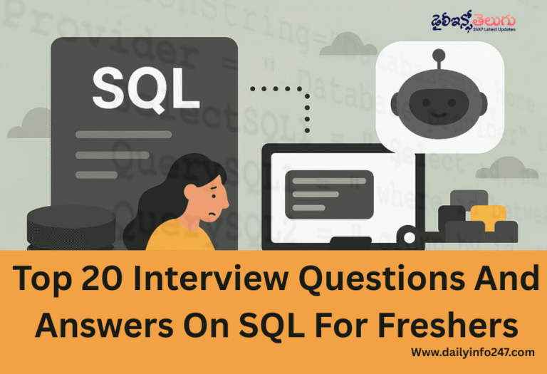 Top 20 Interview Questions And Answers On SQL For Freshers